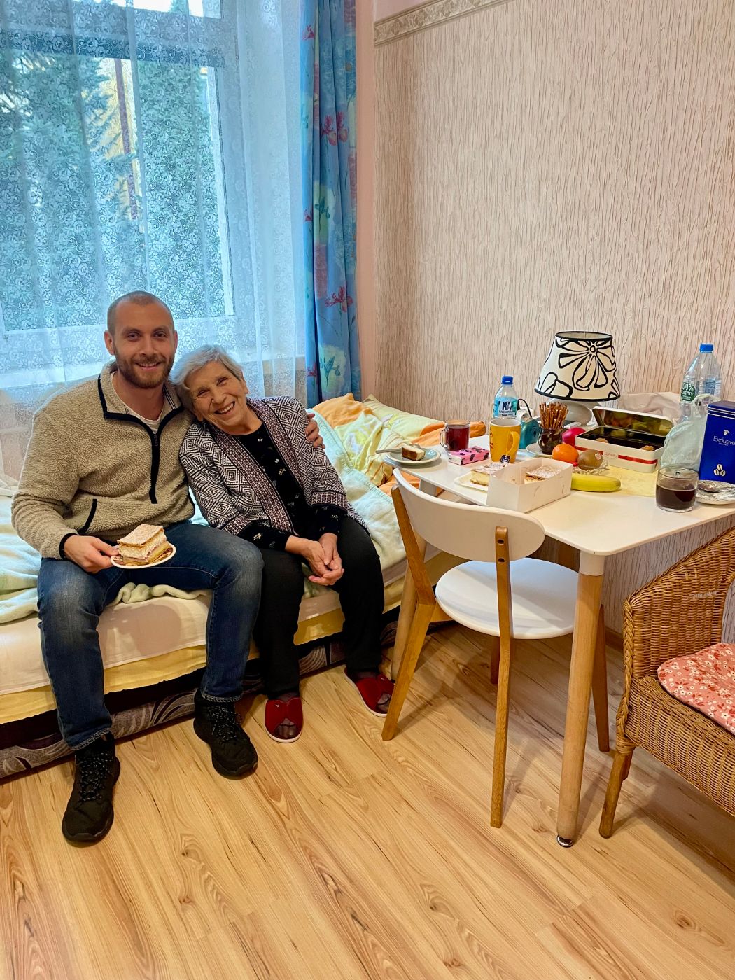 Kacper Raubo w odwiedzinach u bliskiej osoby